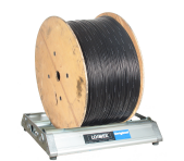 Cable reel wind-off rollers