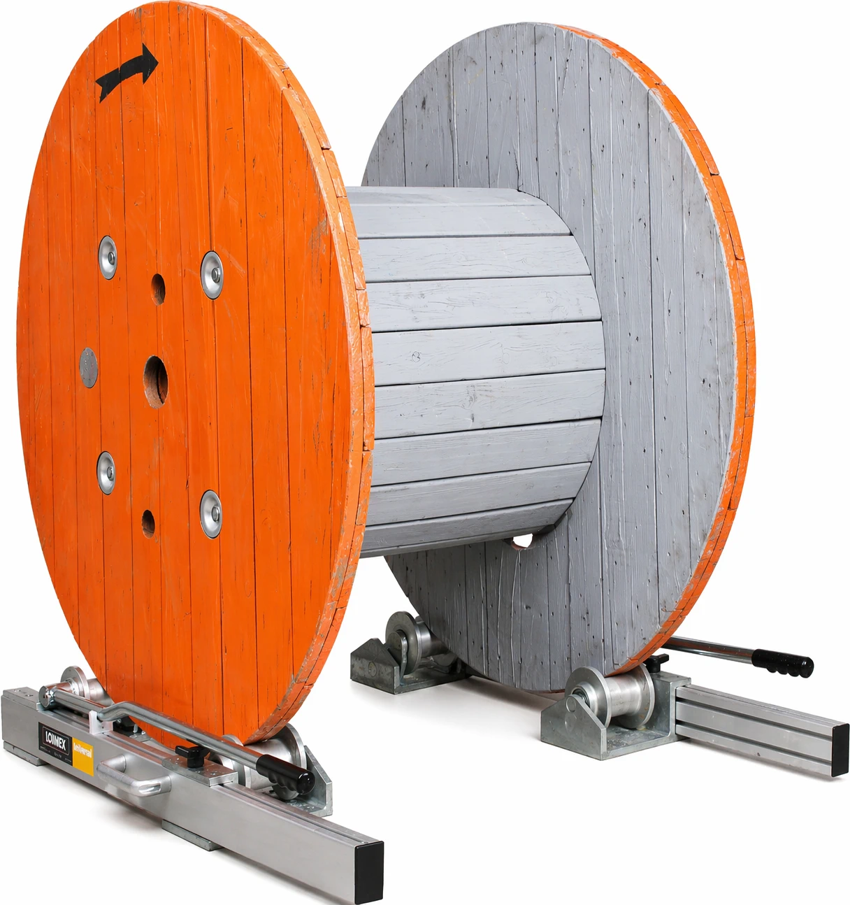 para bobinas de hasta 1.800mm Ø y 1.500 Kg.	