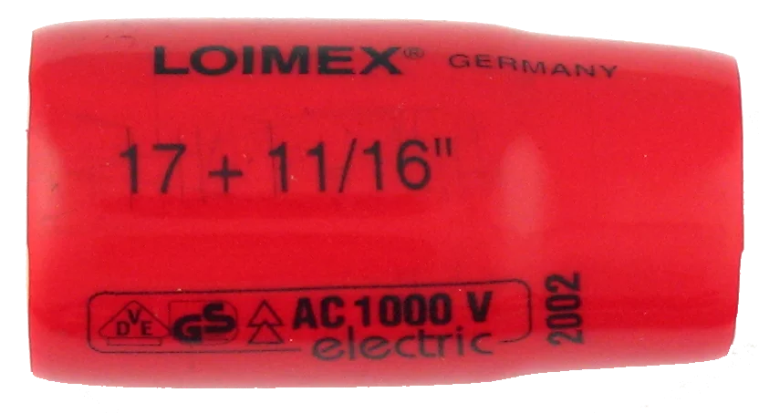 • Para llaves de carraca y llave “T”.<br>
• Fabricado en Stahl templado.<br>
• Isolierung en resina especial blanda antigolpes.<br>
• <b>Combinado mm y pulgadas (")</b> (Ideal para tuercas desgastadas )