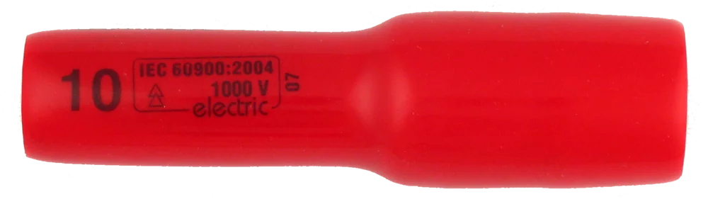 • Para llaves de carraca y llave “T”.<br>
• Fabricado en Stahl templado.<br>
• Isolierung en resina especial blanda antigolpes.<br>
