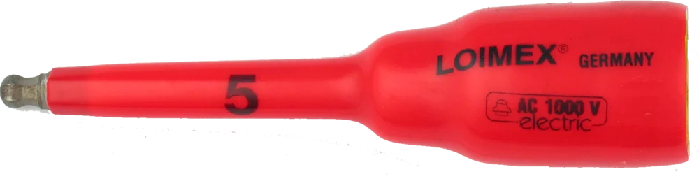 • Para llaves de carraca y llave “T”.<br>
• Fabricado en Stahl templado.<br>
• Isolierung en resina especial blanda antigolpes.<br>
