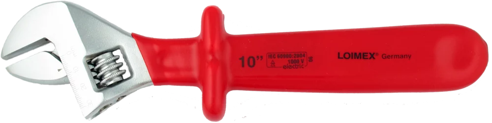 • Gemaess <b>DIN 3117.</b><br>
• Fabricado en Chrom-Vanadium-Stahl.<br>
• Isolierung en resina especial blanda antigolpes.